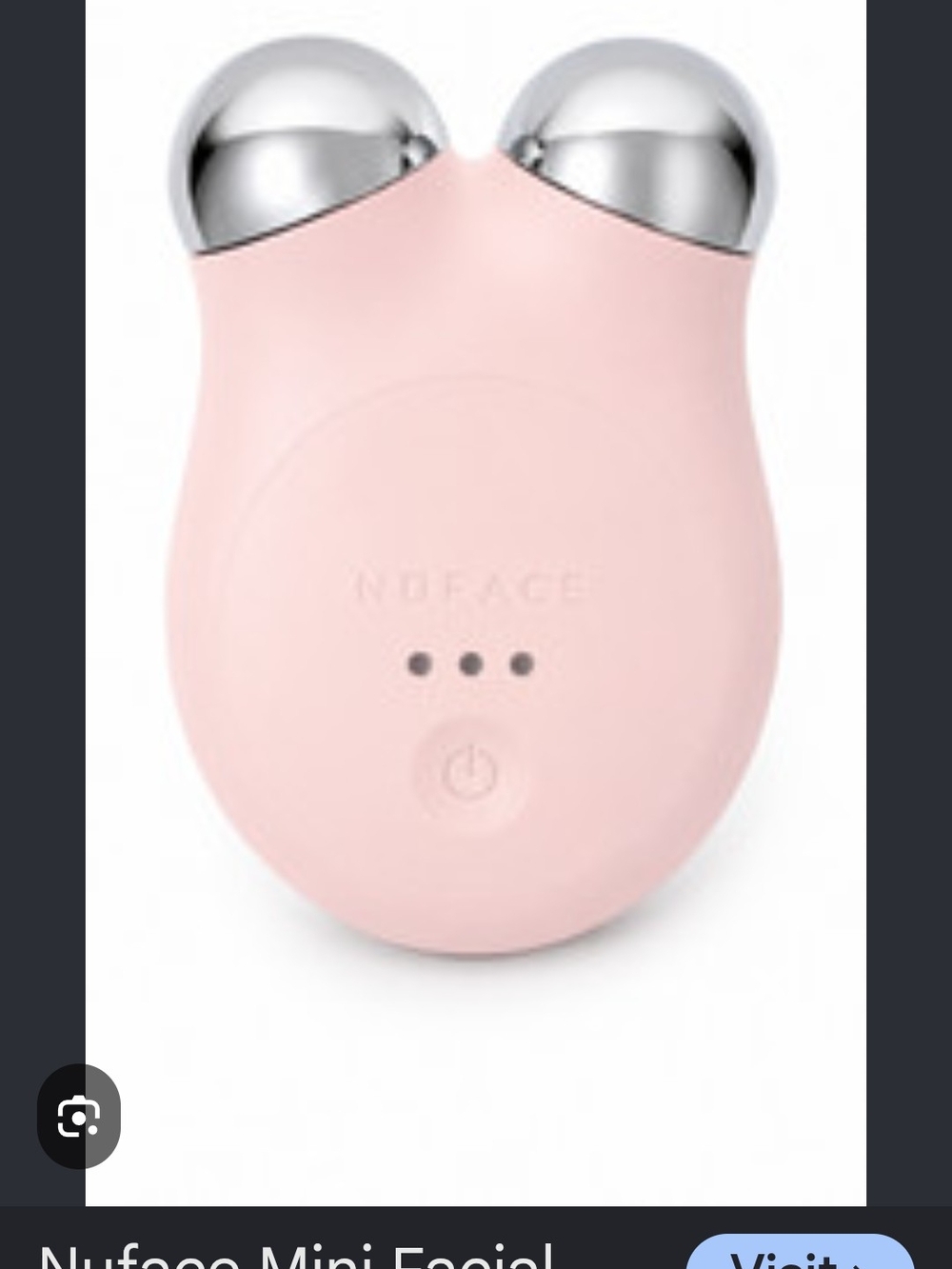 NuFace Pink Facial Sculpting Massager with Silver Spheres